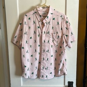 Men’s XL Light Pink Cactus Shirt
